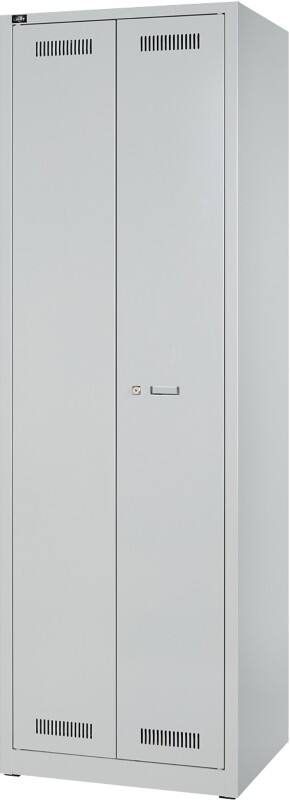 Bisley Light LIGHT Metall Schließfach 1 Tür 2 abteile Vorhängeschloss 600 x 500 x 1.850 mm Hellgrau