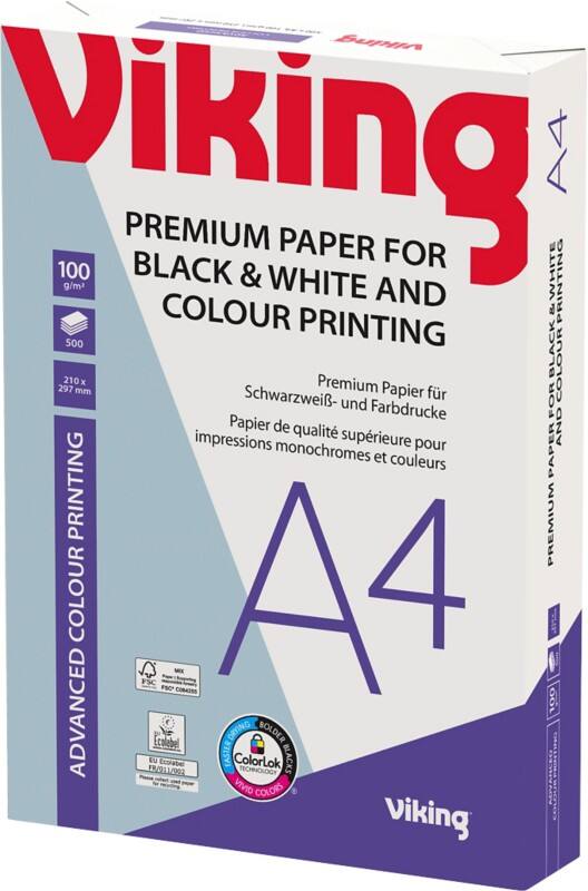 Viking Advanced Colour Printing A4 Druckerpapier Weiß 100 g/m² Glatt 500 Blatt
