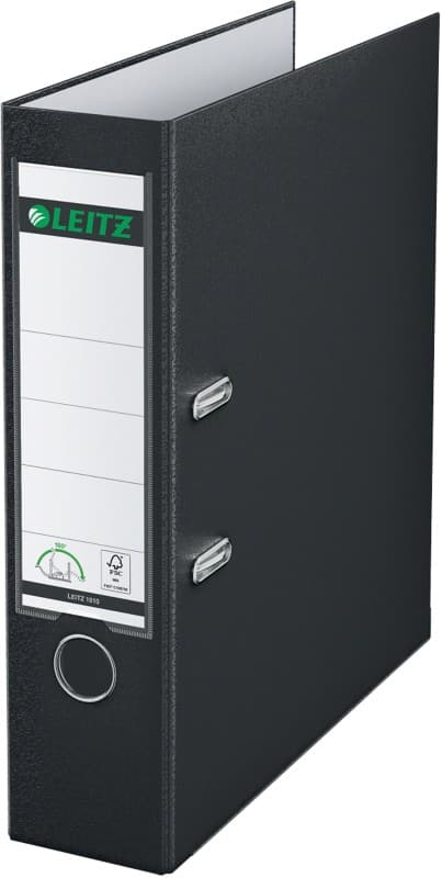 Leitz 180° Breit Ordner A4 82 mm Schwarz 2 Ringe 1010 Kunststoff Glatt Hochformat