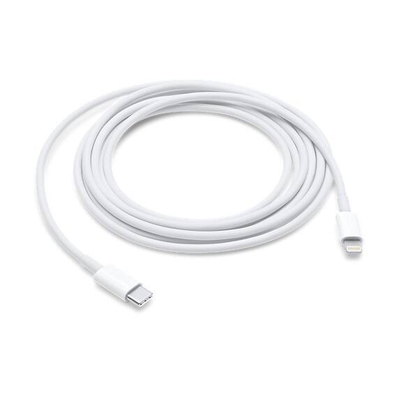 Apple Lightning zu USB-C Kabel MKQ42ZM/A Weiß 2 m