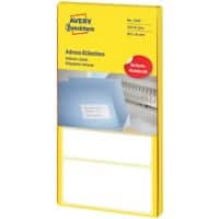 AVERY Zweckform Adressetiketten Spezial 3344 Weiß 89 x 36 mm 80 Blatt à 4 Etiketten