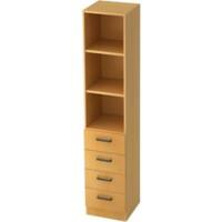 Hammerbacher Regalschrank 2 Fachböden Future Buche 400 x 420 x 2.004 mm