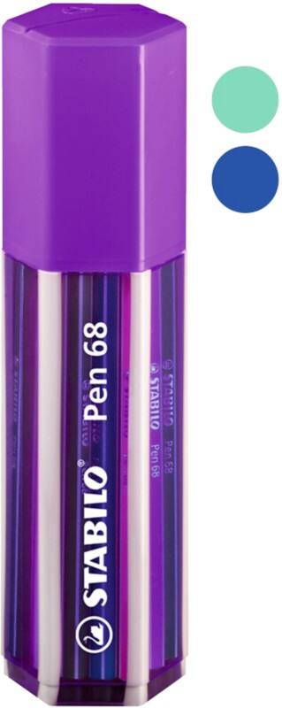 STABILO Pen 68 Faserschreiber 1 mm Färbig sortiert Mittel Pen 68 20 Stück