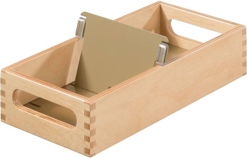 HAN Naturholzkarteikasten DIN A7 900 Karten Buche 12,6 x 25 x 5,4 cm