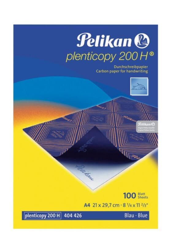Pelikan Plenticopy A4 Kohlepapier Blau 100 Blatt