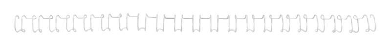 GBC Metall Drahtbinderücken Weiß 10 mm 130 Blatt DIN A4 100 Stück