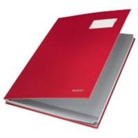 Leitz Unterschriftsmappen 5701-00-25, rot, 240x340 mm, 10 Fächer