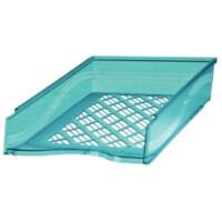 Bene Briefablage 60100 DIN A4 Polystyrol Transparent Blau 25,5 x 37 x 6,5 cm