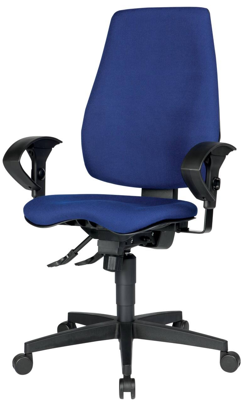Realspace Ergonomischer Bürostuhl Eiger Stoff Blau