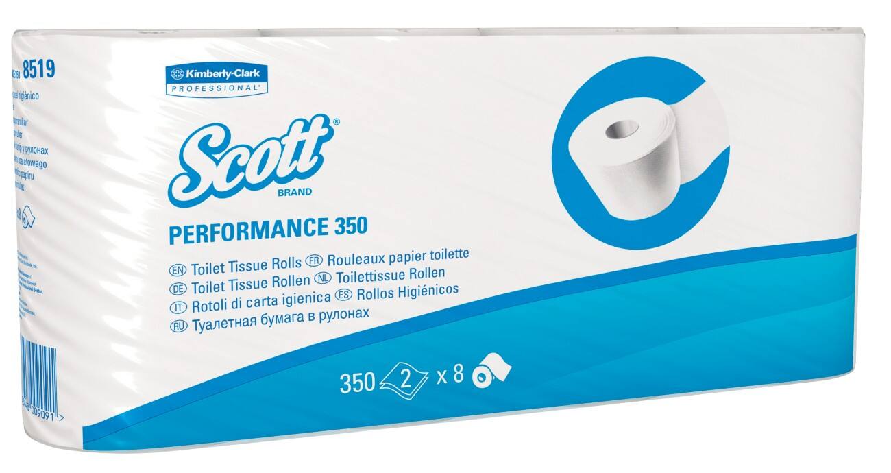 Scott Toilettenpapier 350 2-lagig 64 Rollen à 350 Blatt