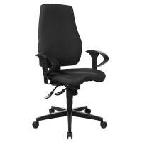 Bürostuhl in Schwarz aus Stoff - 70x63x107cm (LxBxH), 189,95 €