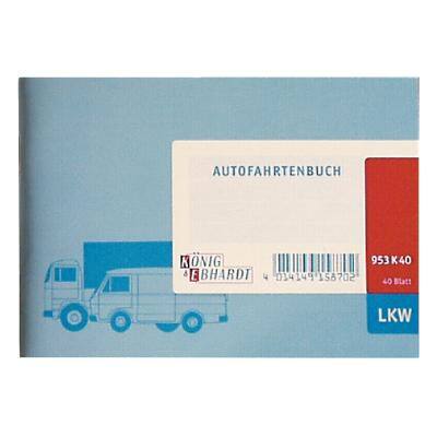König & Ebhardt Fahrtenbuch 953K40 Hellblau 14,8 x 10,5 cm 40
