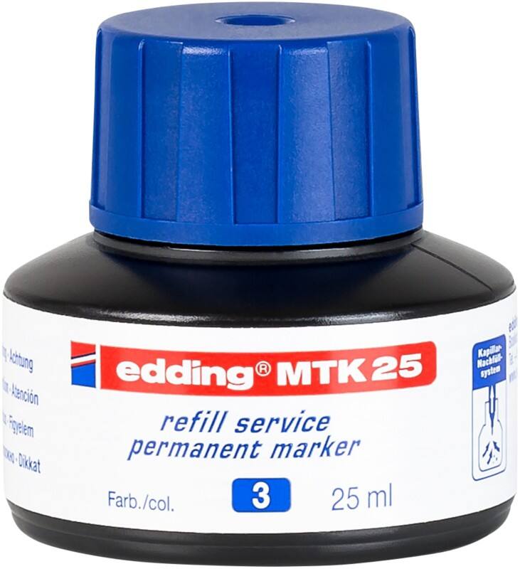 edding Nachfülltinte Blau MTK25