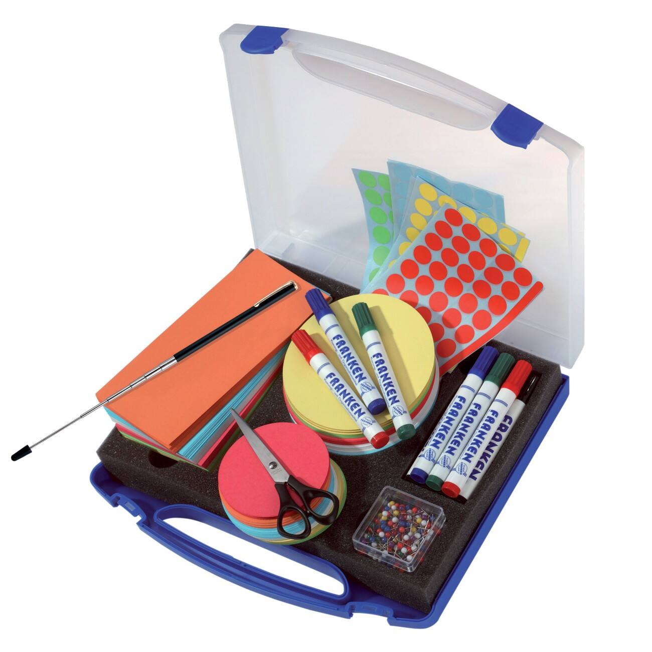 Franken Moderationskoffer MINI Blau