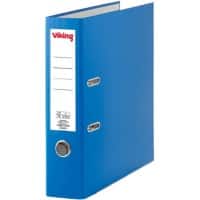 Viking Ordner A4 hoch 75 mm Hellblau 2 Ringe PP (Polypropylen) Matt Hochformat