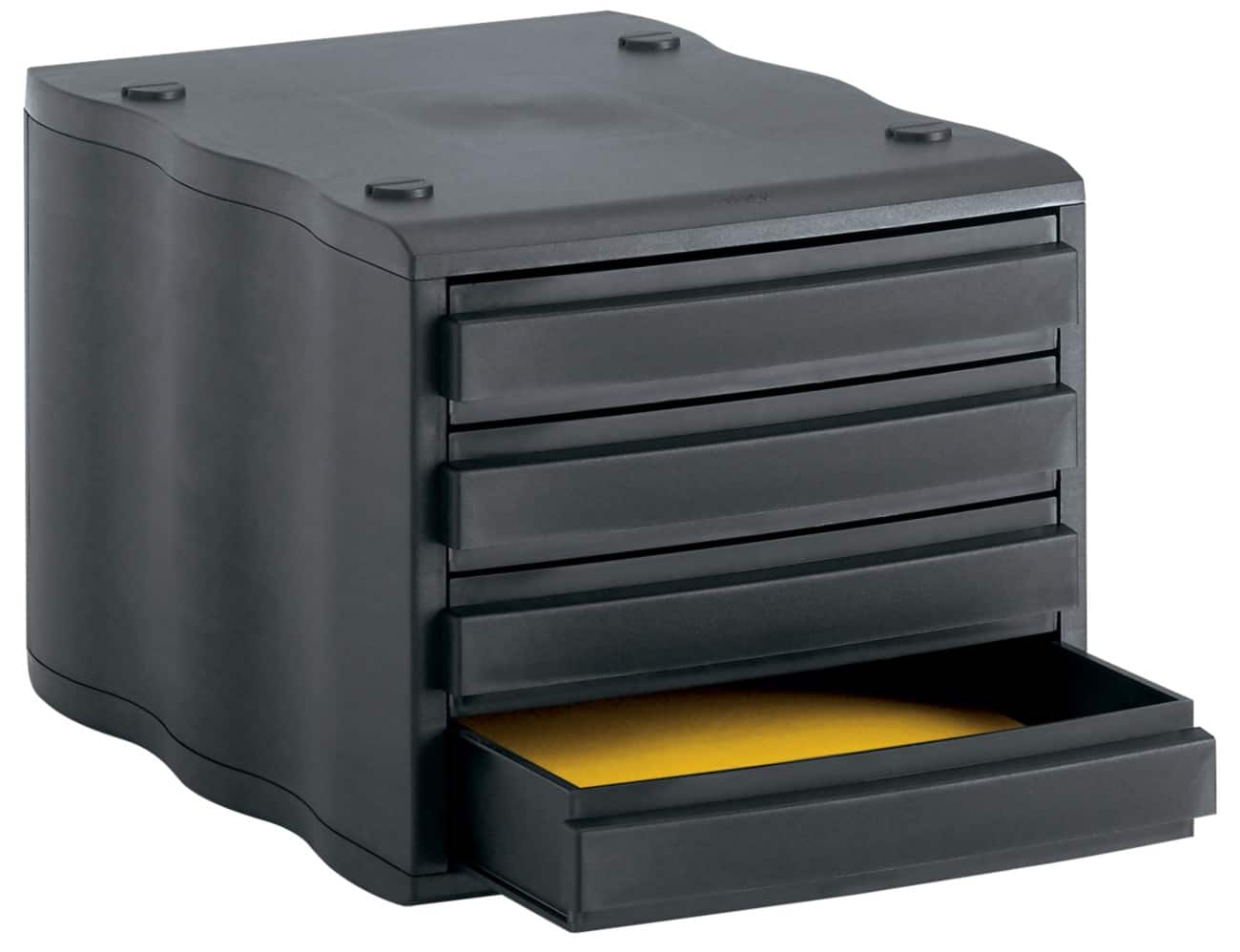 Styro Schubladenbox 8501 Polystyrol Schwarz 27 x 35,5 x 24 cm