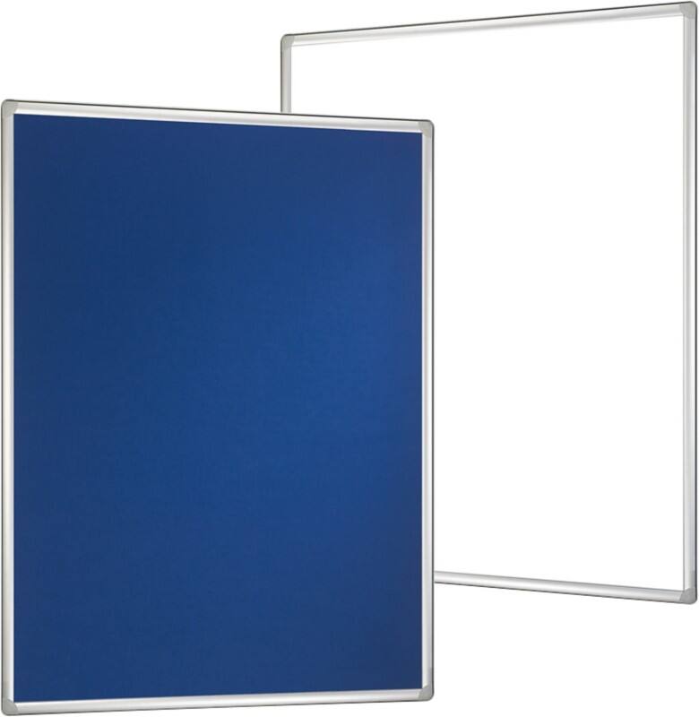 Franken Whiteboard Magnetisch Wandmontage 180 (B) x 120 (H) cm Aluminium Blau, Weiß