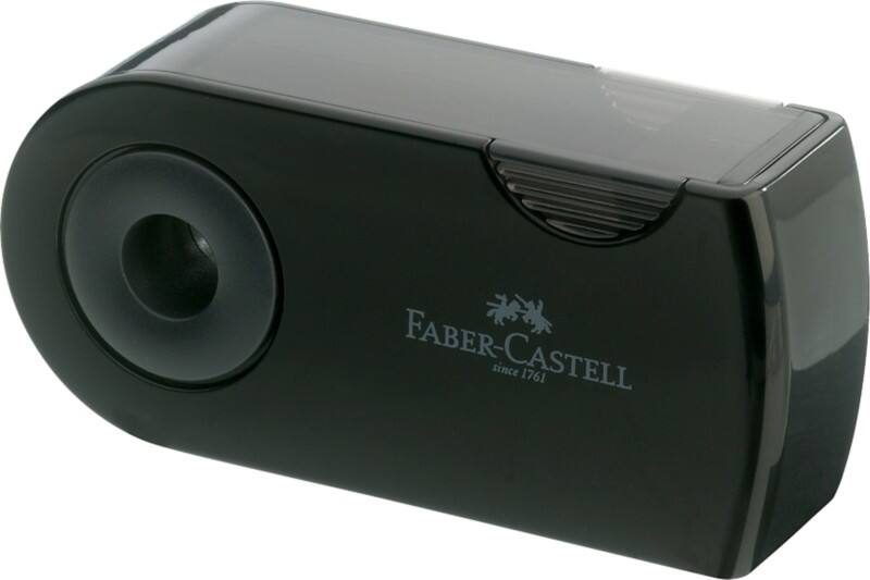 Faber-Castell Sleeve Anspitzer 2 Löcher Kunststoff Schwarz 182700