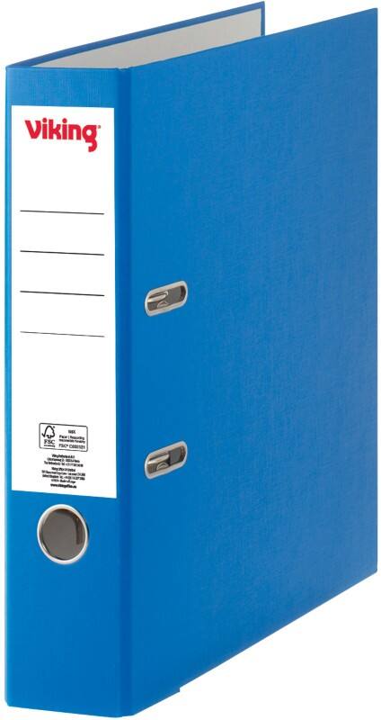 Viking Premium Breit Ordner A4 75 mm Blau 2 Ringe Kunststoff Matt Hochformat