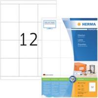 HERMA Universaletiketten 4617 Weiß DIN A4 70 x 67,7 mm 200 Blatt à 12 Etiketten