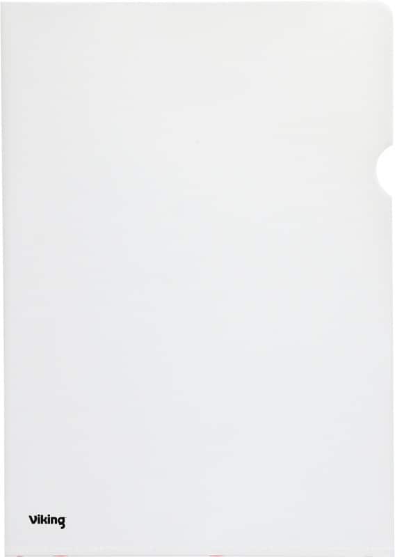 Viking Premium Klarsichthülle A4 Genarbt Transparent PP (Polypropylen) 120 Mikron 100 Stück