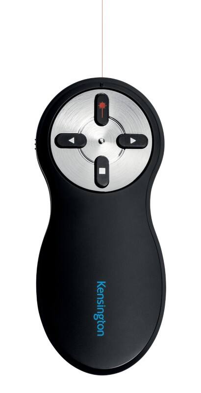 Kensington Kabelloser Presenter 33374EU Roter Laser Bis zu 20 m USB-A Receiver Schwarz