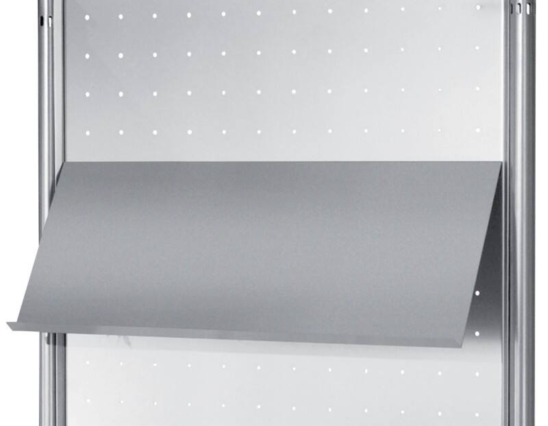 Kerkmann Schrägboden Metall 750 (B) x 300 (T) x 310 (H) mm Grau Metropol