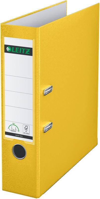 Leitz 180° Breit Ordner A4 82 mm Gelb 2 Ringe 1010 Kunststoff Glatt Hochformat