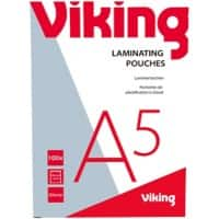 Viking Laminierfolien A5 Glänzend 75 Mikron (2 x 75) Transparent 100 Stück