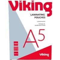 Viking Laminierfolien A5 Glänzend 125 Mikron (2 x 125) Transparent 100 Stück