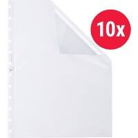 OXFORD Prospekthüllen Vario-zipp A4 Transparent PP (Polypropylen) 23 x 30,5 cm 10 Stück