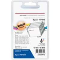 Kompatible Office Depot Epson T0715 Tintenpatrone C13T07154010 Schwarz & 3 Farbig 4 Stück