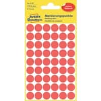 AVERY Zweckform Markierungspunkte 3141 Rot 12 x 12 mm 5 Blatt à 54 Etiketten