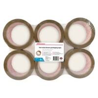 Office Depot Verpackungsklebeband Industrial Low Noise 48 mm x 66 m Braun 6 Rollen