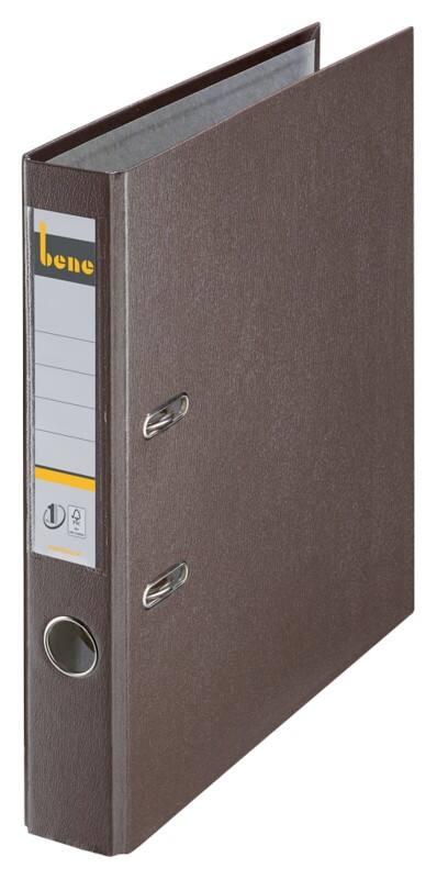 Bene No.1 Power Schmal Ordner A4 52 mm Braun 2 Ringe 291600 Kunststoff Hochformat