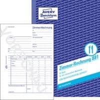 AVERY Zweckform Zimmerrechnung 881 Weiß A5 Perforiert 50 Blatt