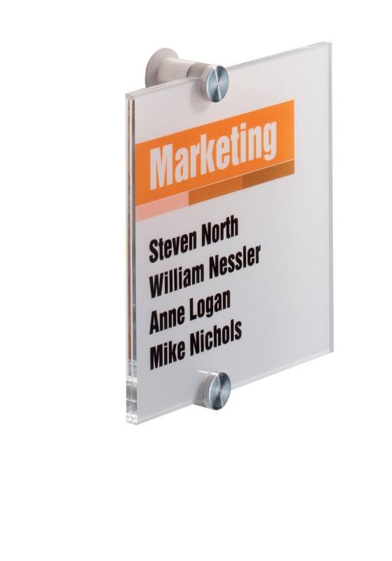 DURABLE Crystal Sign Tischaufsteller Acryl 21 x 14,8 cm Crystal Sign