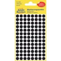 AVERY Zweckform Markierungspunkte Spezial 3009 Schwarz 4 Blatt à 104 Etiketten