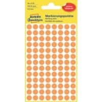 AVERY Zweckform Markierungspunkte Spezial 3178 Leuchtorange 4 Blatt à 104 Etiketten