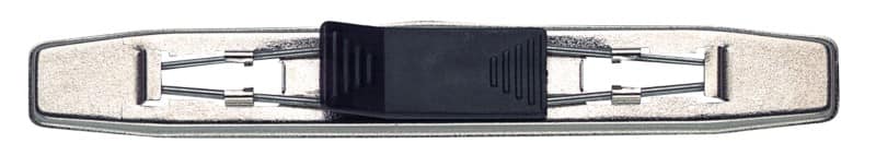 herlitz Fixierschiene Schwarz 2 Ringe Kunststoff, Metall