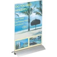 DURABLE Presenters Tischaufsteller DIN A4 1 22 (B) x 3 (T) x 34 (H) cm Transparent