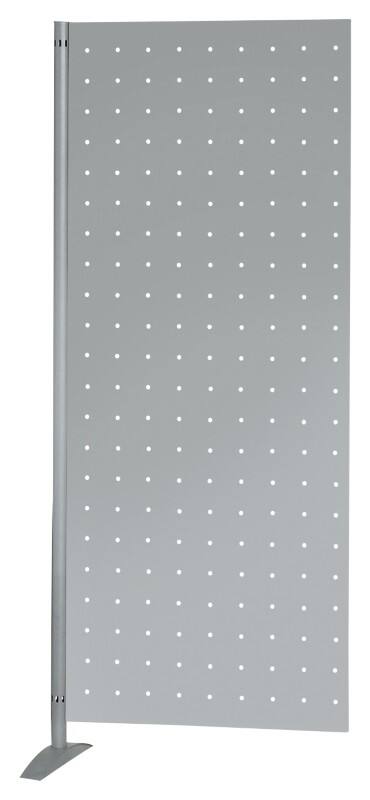 Kerkmann Metropol Lochblech-Wand Stahl 800 (B) x 450 (T) x 1.750 (H) mm Silber 6966