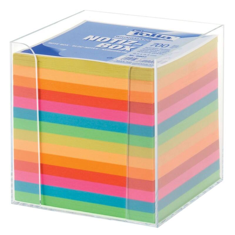 Folia Zettelbox 90 x 90 mm Färbig sortiert 700 Blatt