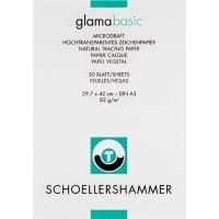 SCHOELLERSHAMMER DIN A3 Zeichenpapier Transparent 80 g/m² Glatt 50 Blatt