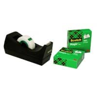 Scotch Magic Tischabroller Scotch Magic Magic Schwarz 19 mm x 33 m Kunststoff