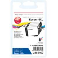 Viking 16XL Kompatibel Epson Tintenpatrone C13T16364012 Schwarz, Cyan, Magenta, Gelb Multipack 4 Stück