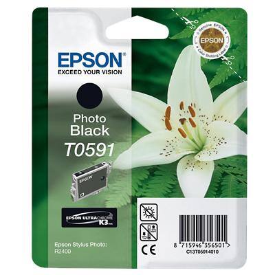 Epson T0591 Original Tintenpatrone T05914010 Fotoschwarz
