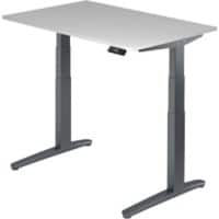 Hammerbacher Sitz- und Stehschreibtisch XBHM Grau 1.200 x 800 x 720 mm