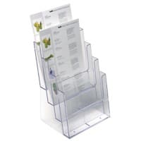 helit Prospektständer Deskstand A4 Transparent Kunststoff 23 x 17 x 34,5 cm