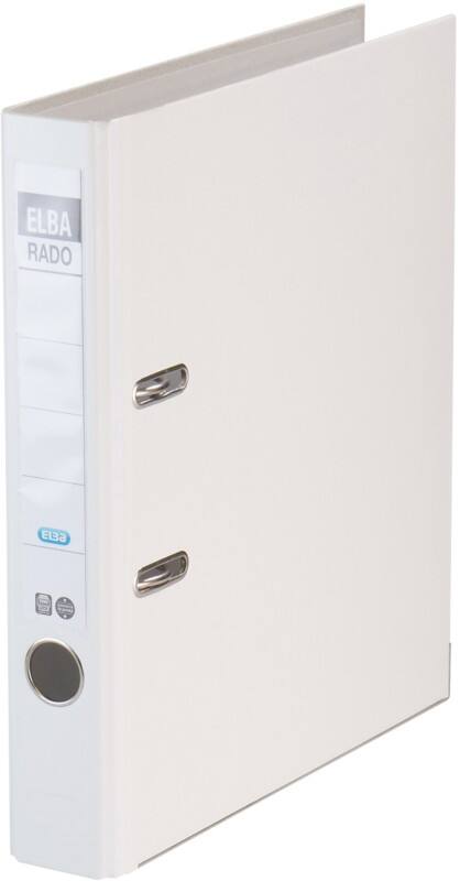 ELBA Rado Brilliant Schmal Ordner A4 50 mm Weiß 2 Ringe Kunststoff
